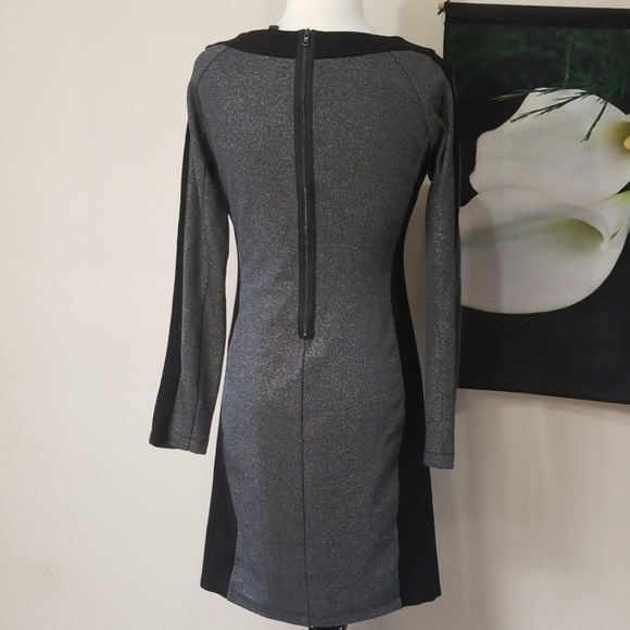 BCBGMaxazria Sage Boatneck Long Sleeve Dress - Picture 4 of 7